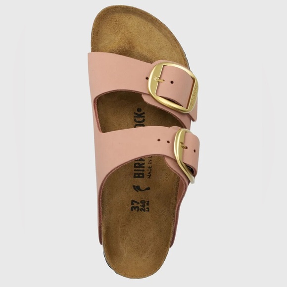 Birkenstock Women’s Leather Sliders Arizona Big Buckle Sandals - Picture 2 of 11